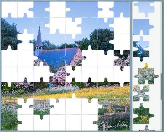 An example 8 x 8 Full Jigsaw Board Puzzle by Aananto